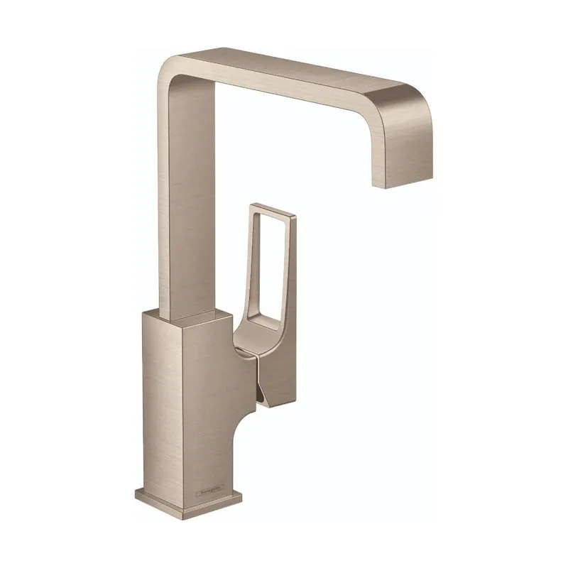 Hansgrohe Metropol 1.2 GPM Single Hole Bathroom Faucet with Loop Handle - Less Drain Assembly Crafted