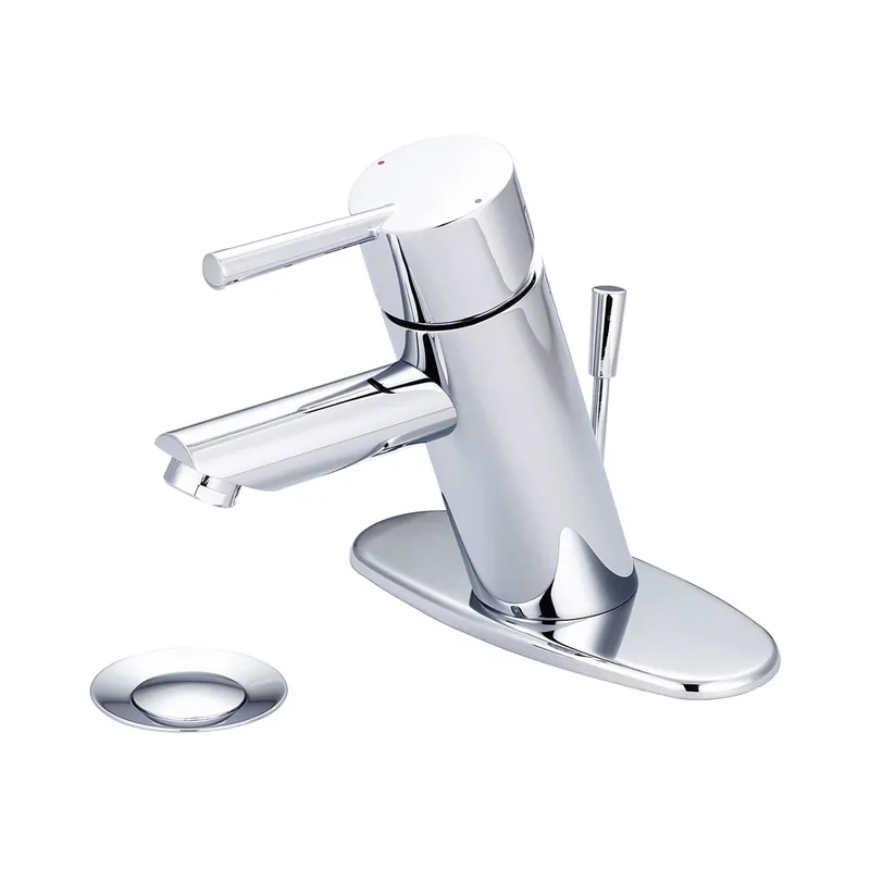 Free Shipping Olympia Faucets i2 1.5 GPM Single Hole Bathroom Faucet with Brass Pop-Up Drain Assembly and Deck Cover Plate