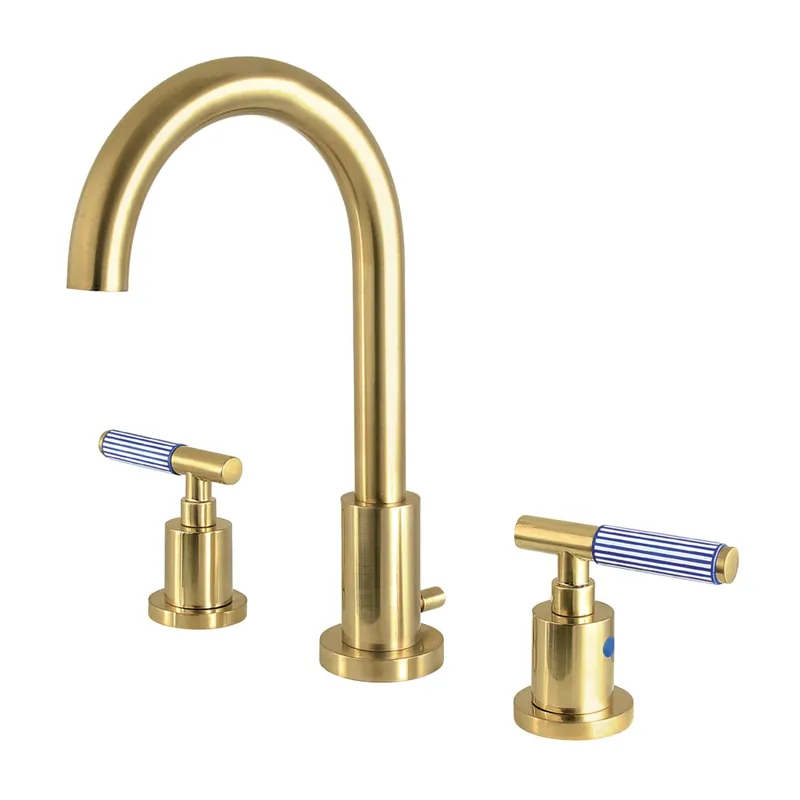 Latest Kingston Brass Synchronous 1.2 GPM Widespread Bathroom Faucet with Pop-Up Drain Assembly