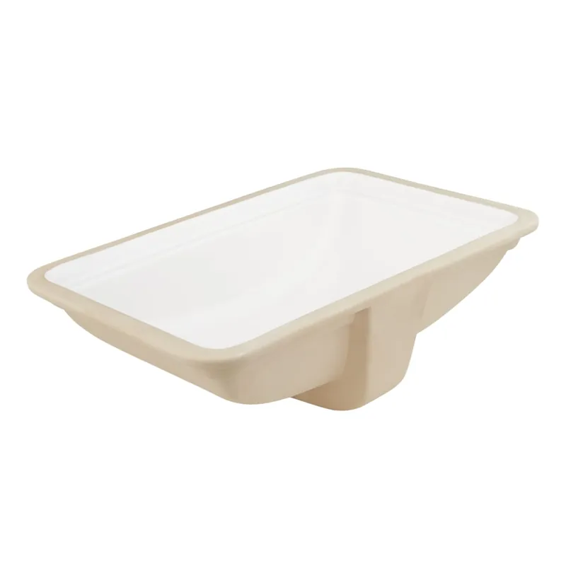 Last Chance Signature Hardware Key Largo 20" Rectangular Porcelain Undermount Bathroom Sink