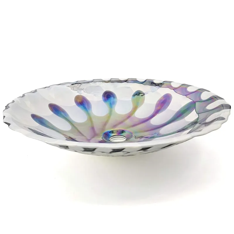 Popular Ruvati Murano 20-1/2" Specialty Glass Vessel Bathroom Sink