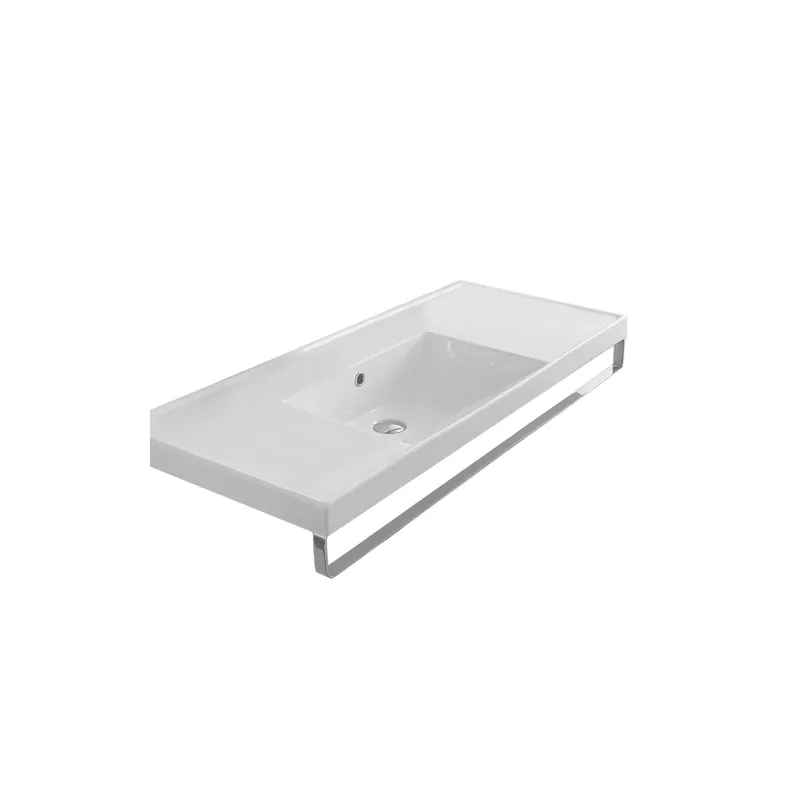 Nameeks Scarabeo 47-3/5" Ceramic Wall Mount Bathroom Sink - Includes Overflow New Arrival