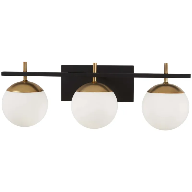 Kovacs Alluria 3 Light 24" Wide Bathroom Vanity Light with Etched Opal Glass Shades Genuine