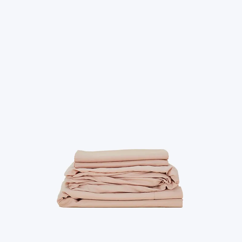 Essential Percale Sheet Set Blush Wholesale