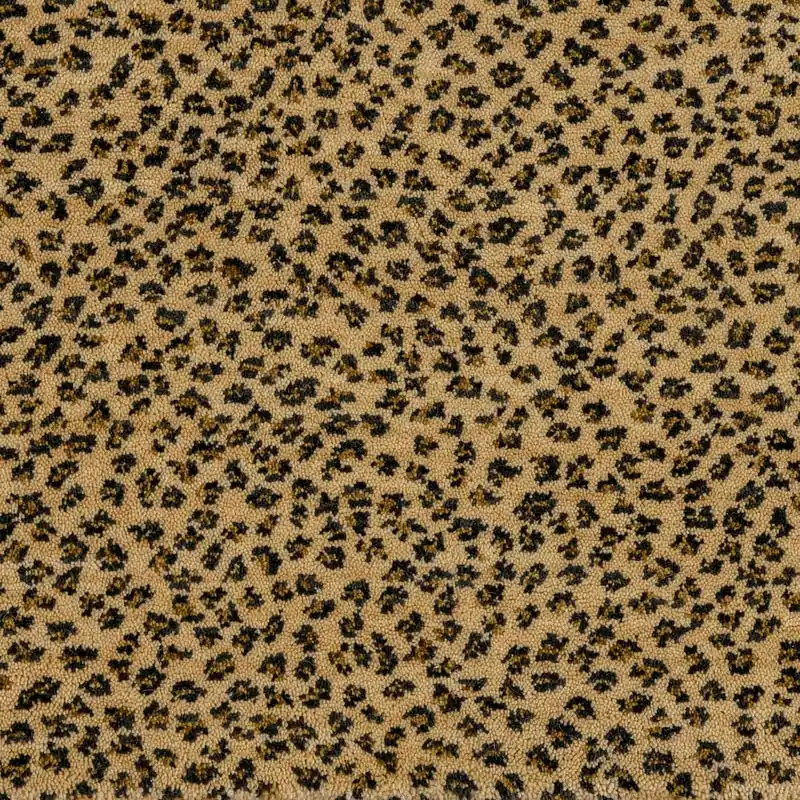 Mini Leopard Face-To-Face Wilton Carpet, Onyx Flash Sale