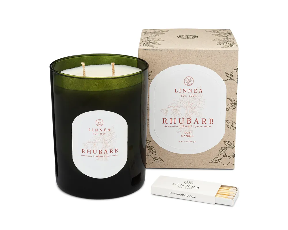 Botanik Candle, Rhubarb Professional Grade