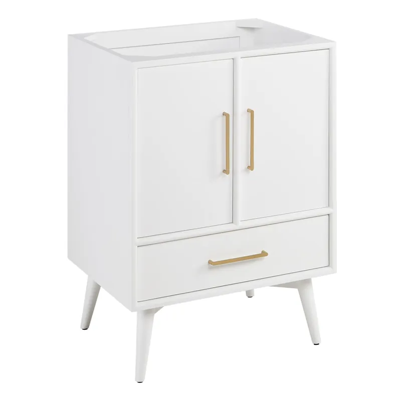 Affordable Signature Hardware Novak 24" Freestanding Mahogany Single Basin Vanity Cabinet - Cabinet Only - Less Vanity Top