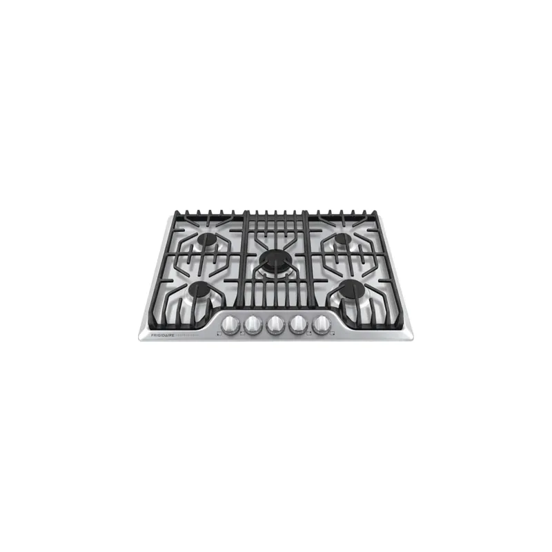 Frigidaire Professional 30 Inch Wide Built-In Gas Cooktop with Power Burner and Cast-Iron Grates Genuine