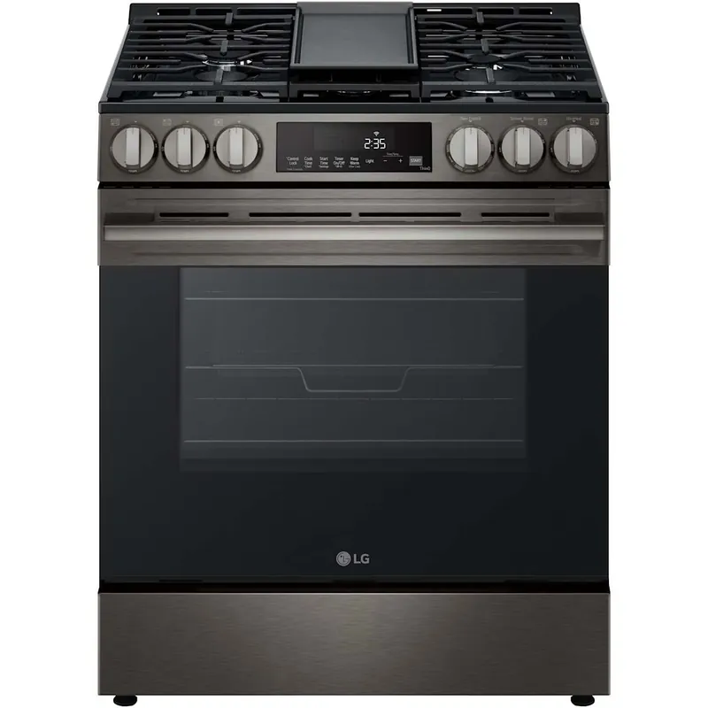 Authentic LG 30 Inch Wide 6.3 Cu. Ft. Free Standing Gas Range with Air Fry