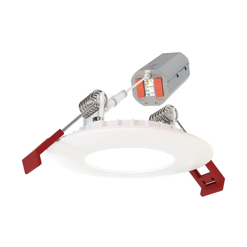 Best Seller Juno Lighting Wafer 2" Switchable White LED Canless Open Trim Recessed Light - IC Rated, Airtight
