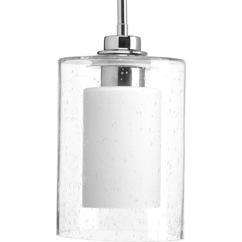 Affordable Progress Lighting Double Glass Single Light 6" Wide Mini Pendant