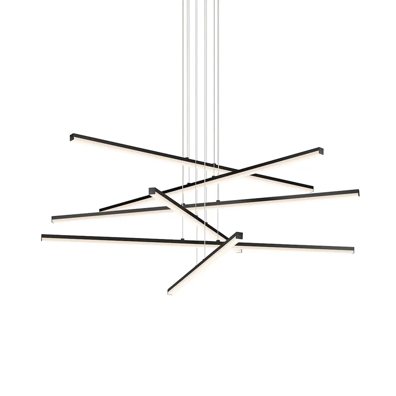 Sonneman Stix 40" Wide 6 Arm LED Chandelier Latest