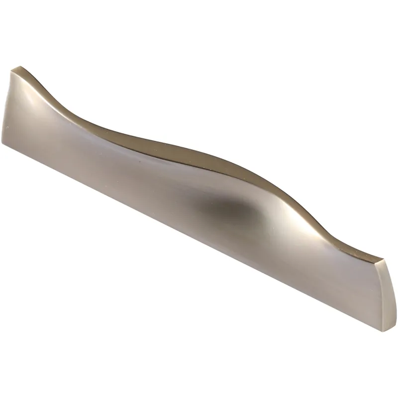 Manzoni Wave 6-5/16 Inch Center to Center Zamac Designer Cabinet Pull from the Urban Modern Collection Weekend Sale