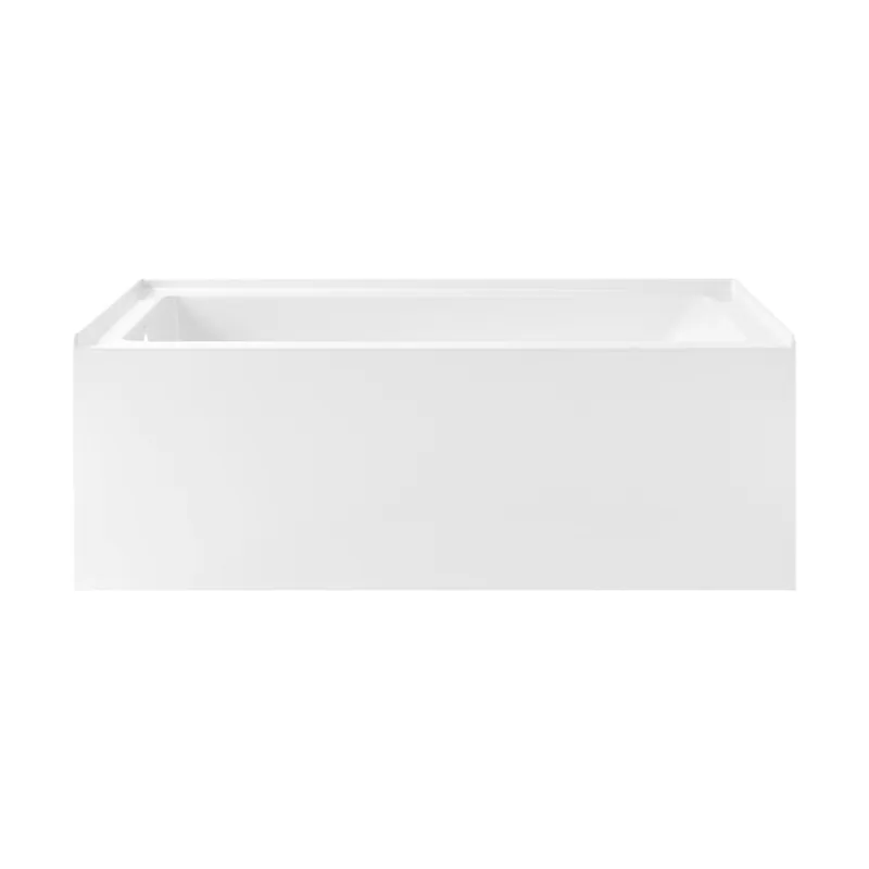 Swiss Madison Voltaire 60" Three Wall Alcove Acrylic Soaking Tub with Left Drain and Overflow Modern
