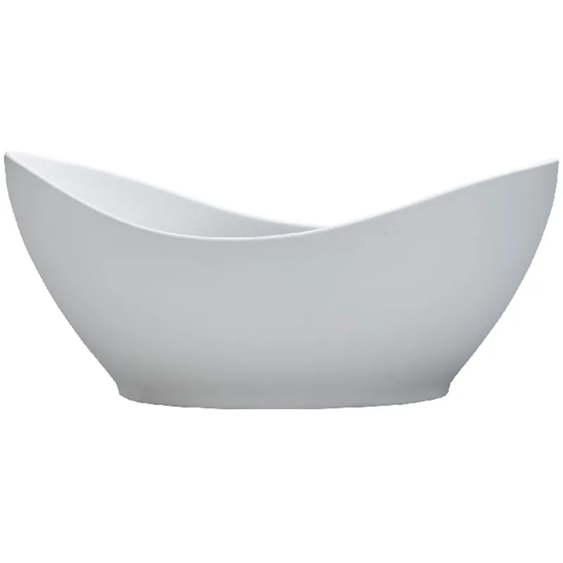 MTI Baths Juliet 66" Free Standing SculptureStone Soaking Tub with Center Drain, Drain Assembly, and Overflow Bulk Order