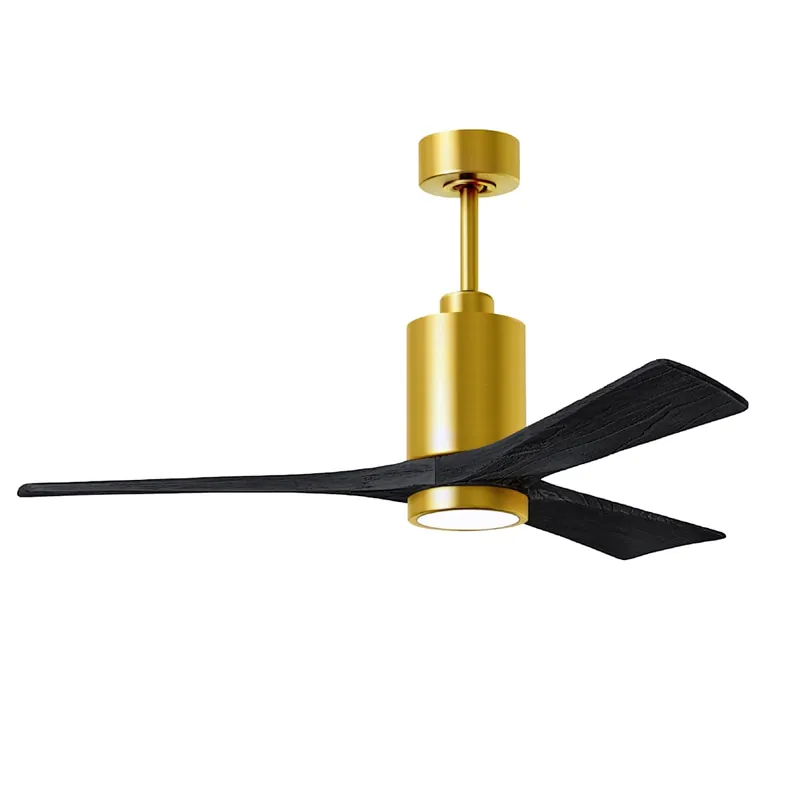 Don’t Miss Out Matthews Fan Company Patricia 52" 3 Blade Indoor LED Ceiling Fan with 6 Speed Reversible Motor and Dimmable Light Kit Included