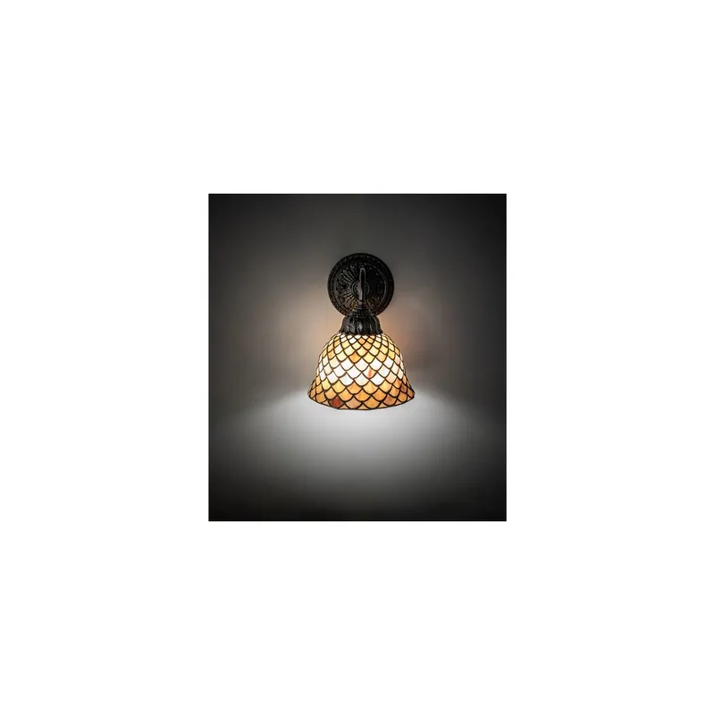 Affordable Meyda Tiffany Tiffany Fishscale 11" Tall Wall Sconce