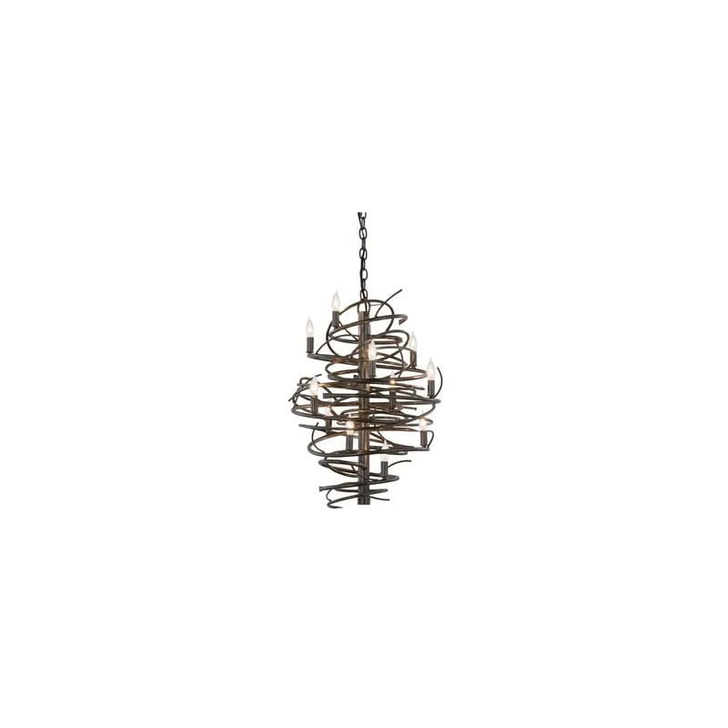 Limited Edition Meyda Tiffany Cyclone 13 Light 20" Wide Taper Candle Pendant