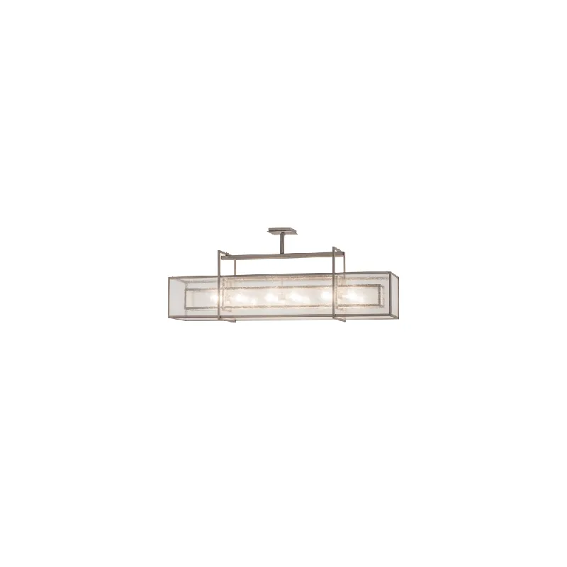 Affordable Meyda Tiffany Nelson 6 Light 54" Wide Linear Pendant