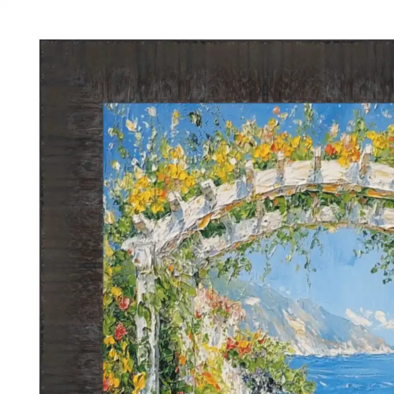 Instant Buy Contemporary Wood Grain Black Scoop 40x50 Picture Frame - 40x50 Frame