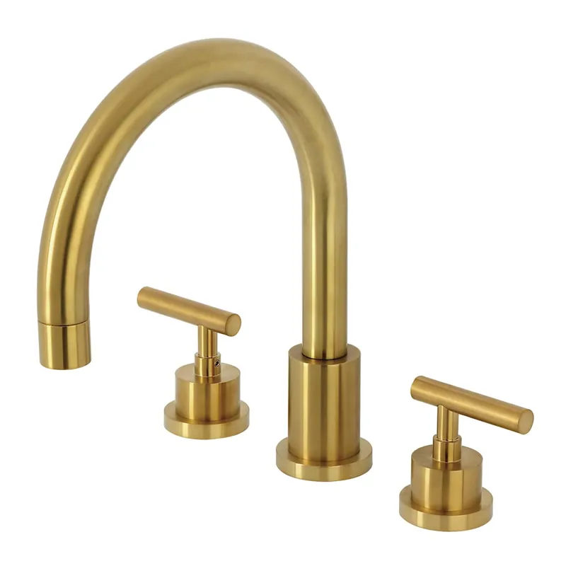 In Demand Kingston Brass Manhattan Two-Handle 3-Hole Deck Mount Roman Tub Faucet