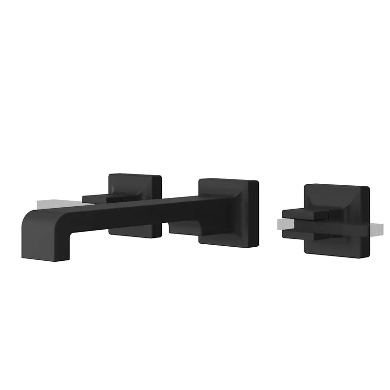 Certified Pfister Verve 1.2 GPM Wall Mounted Widespread Bathroom Faucet with UltraSeal Technology - Less Rough In and Handles