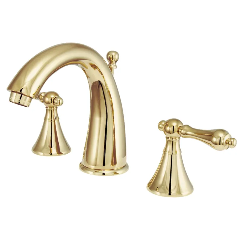 Don’t Miss Out Kingston Brass Naples 1.2 GPM Widespread Bathroom Faucet with Pop-Up Drain Assembly