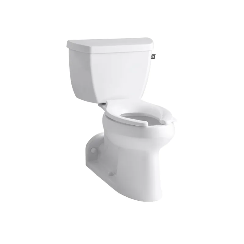 Kohler Elongated Bowl, Rear Outlet, Pressure Lite, Comfort Height Toilet with Right-Hand Trip Lever from the Barrington Series with 4 Inch rough-in Popular