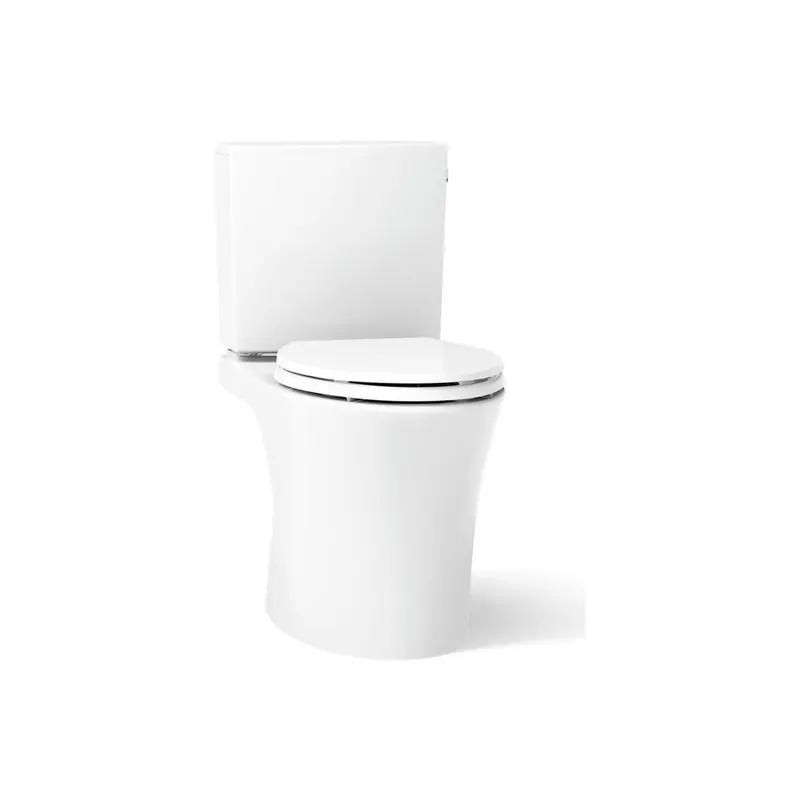 Kohler Veil 1.28 GPF Two Piece Elongated Comfort Height Toilet with Right Hand Lever, Revolution 360 Flush, AquaPiston Canister, and ReadyLock Installation Factory Price