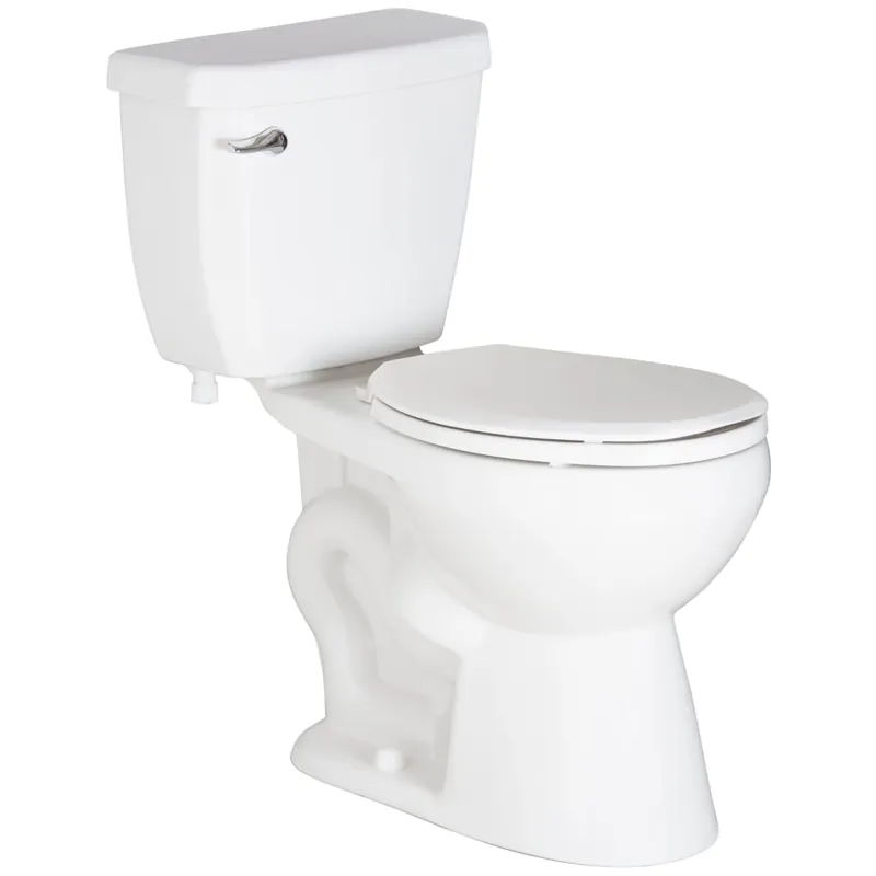 Flash Sale PROFLO 1500 Series 1.28 GPF Two-Piece Elongated Toilet with Left Hand Trip Lever and 12" Rough In