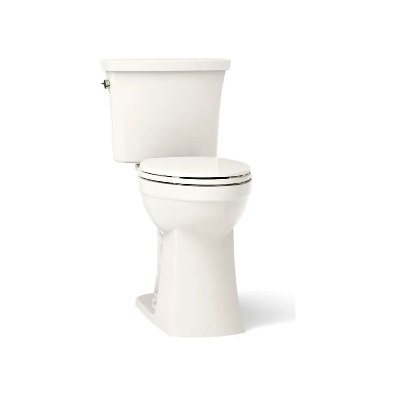 Kohler Kelston 1.28 GPF Two Piece Elongated Comfort Height Toilet with Left Hand Lever, ContinuousClean, CleanCoat, Revolution 360, and AquaPiston Technology Final Sale