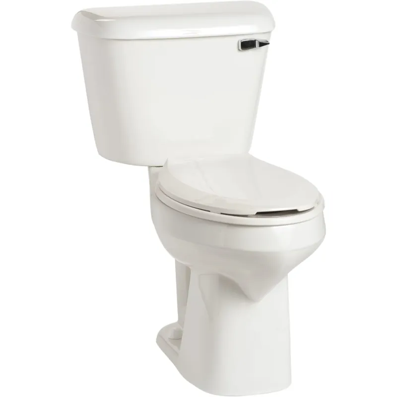 Mansfield Alto 1.6 GPF Two-Piece Round Comfort Height Toilet with Right Hand Lever - Less Seat New Release