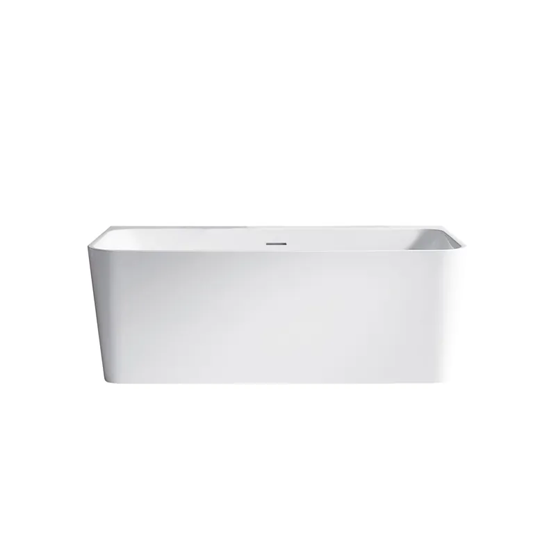Holiday Sale Miseno Dashiel 59" Free Standing Acrylic Soaking Tub with Center Drain, and Overflow
