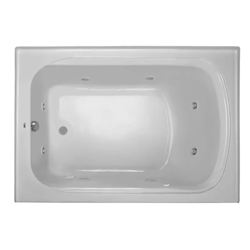 PROFLO Plus A 60" x 42" Alcove 8 Jet Whirlpool Bath Tub with Skirt, Right Hand Drain and Right Hand Pump Price Cut
