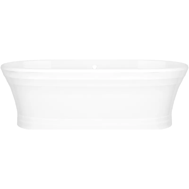 Victoria and Albert Worcester 71" Free Standing Volcanic Limestone Soaking Tub with Center Drain and Overflow Popular