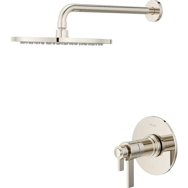 Pfister Winter Park Thermostatic Shower Trim with Round 10" Rainhead, 18" Straight Shower Arm & Flange Limited Offer