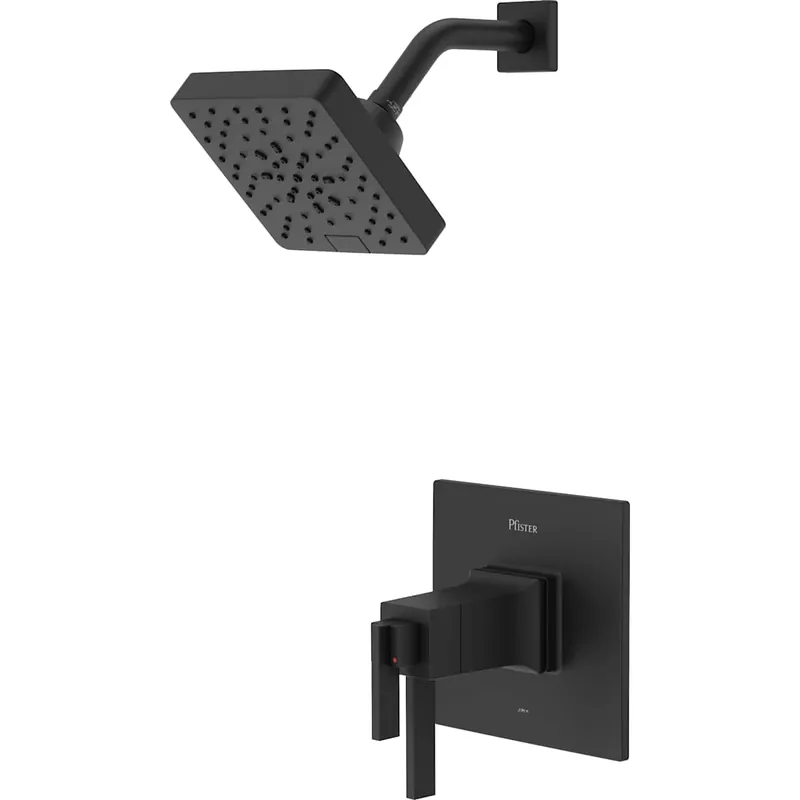 Super Sale Pfister Verve Therm Shower with Square Multi-Function Showerhead, 9" Shower Arm & Flange