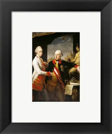 Final Sale Portrait of Emperor Joseph II and his younger brother Grand Duke Leopold of Tuscany - 10x8 \\/ Framed Art