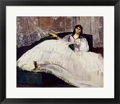 Portrait of Jeanne Duval, 1862 by Edouard Manet - 28x37 \\/ Framed Art Sale