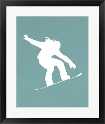 Fresh Stock Snowboard On Part I by Sports Mania - 30x24 \\/ Framed Art