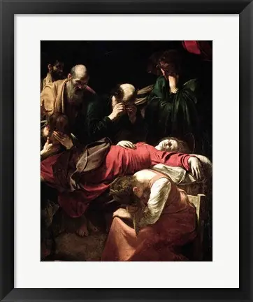 The Death of the Virgin, 1605-06 by Michelangelo Caravaggio - 24x18 \\/ Framed Art Luxury
