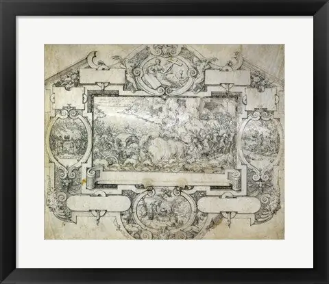 Limited Edition The Destruction of Pharoah's Army by Etienne Delaune - 18x21 \\/ Framed Art