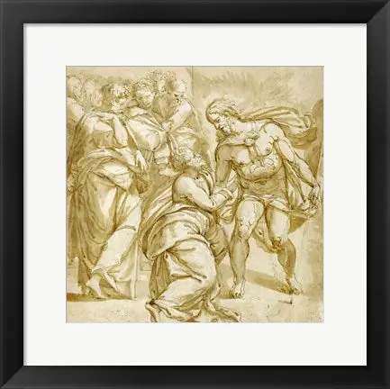 Buy Direct The Incredulity of Thomas by Pellegrino Tibaldi - 16x16 \\/ Framed Art