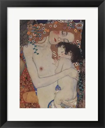 The Three Ages of Woman (detail) by Gustav Klimt - 15x10 \\/ Framed Art Big Sale