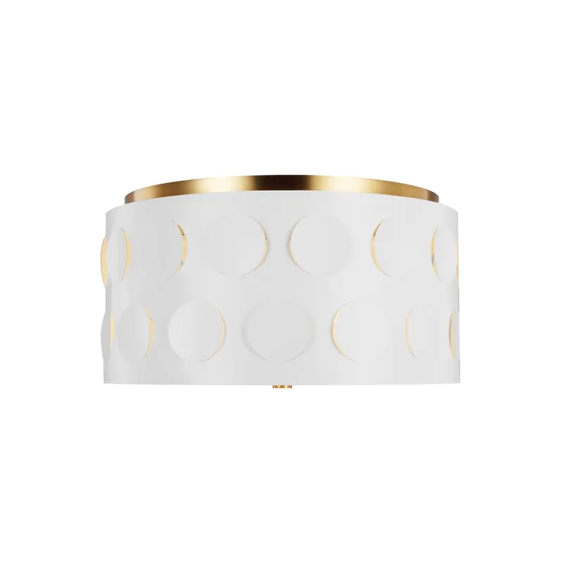 Visual Comfort Dottie 3 Light 18" Wide Flush Mount Drum Ceiling Fixture Place Order