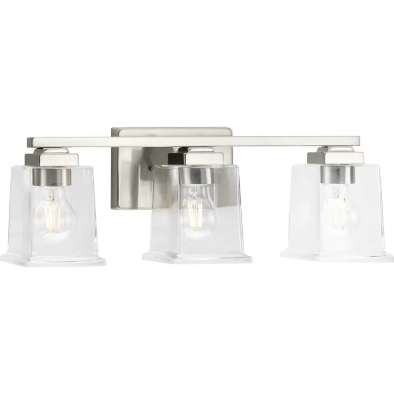 Affordable Progress Lighting Gilmour 3 Light 20" Wide Bathroom Vanity Light with Clear Glass Shades