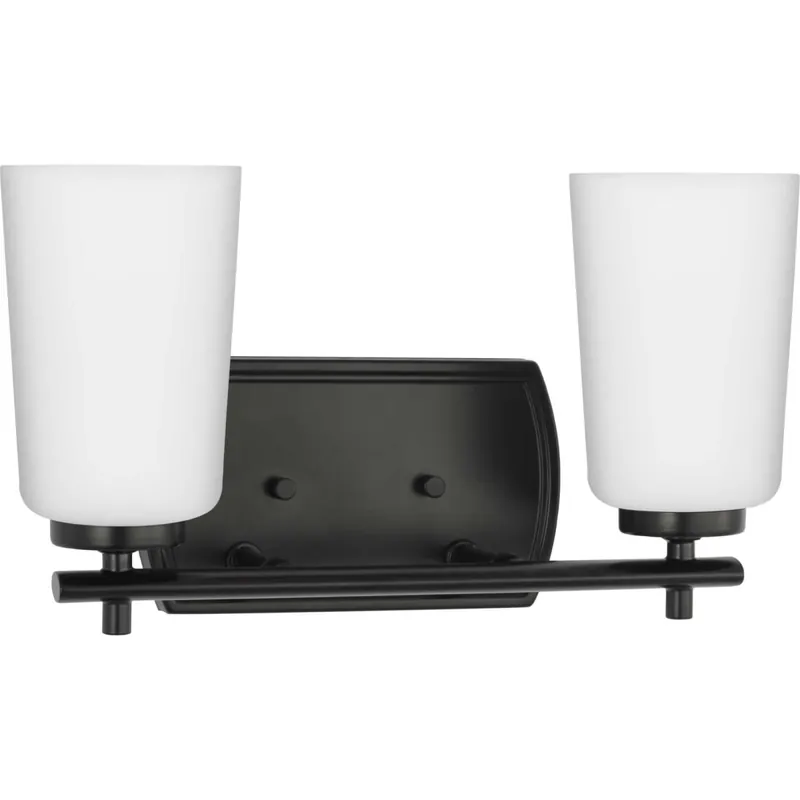 Mega Sale Progress Lighting Adley 2 Light 14" Wide Vanity Light with Etched Opal Glass Shades