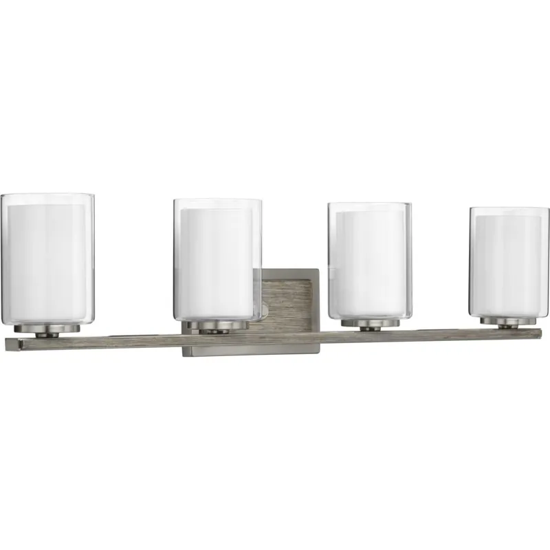 Viral Progress Lighting Mast 4 Light 34" Wide Bathroom Vanity Light