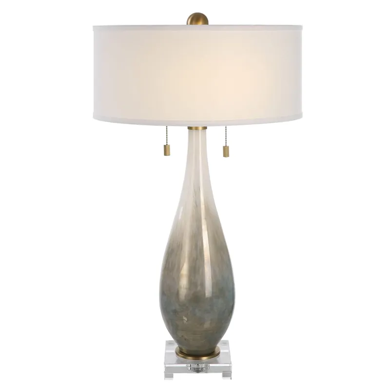 Uttermost Cardoni 32" Tall Vase Table Lamp with Crystal Base Time-Limited