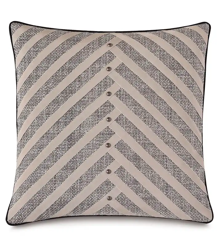 MADDOX DIAGONAL PLEAT DECORATIVE PILLOW - Included in: Maddox Warranty Included